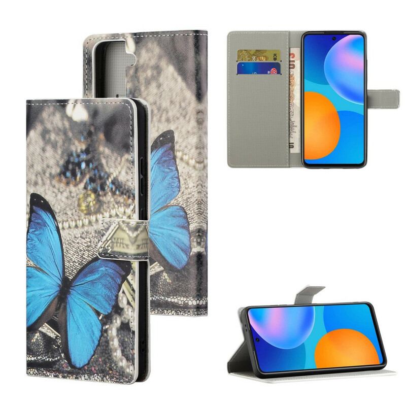 Flip Cover Samsung Galaxy S21 5G Sommerfugle