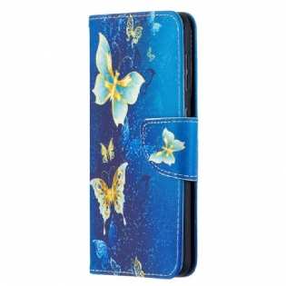 Flip Cover Samsung Galaxy S21 5G Sommerfugle Konger