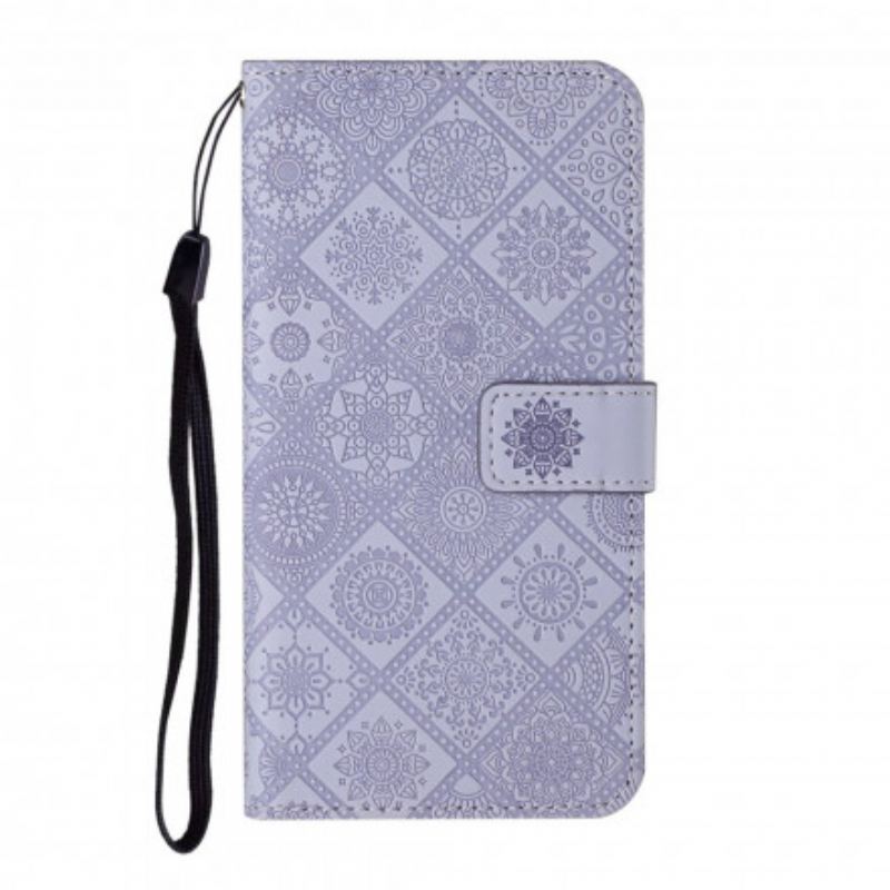 Flip Cover Samsung Galaxy S21 5G Tapestry Mønster