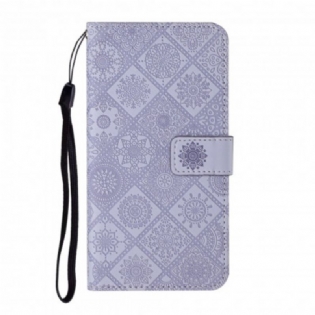 Flip Cover Samsung Galaxy S21 5G Tapestry Mønster