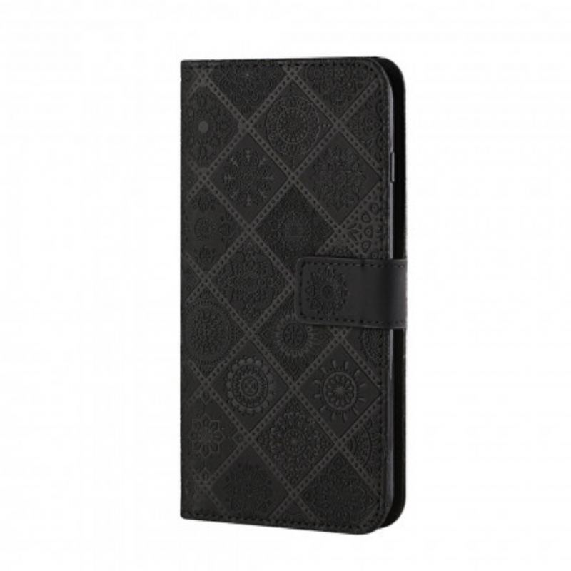 Flip Cover Samsung Galaxy S21 5G Tapestry Mønster