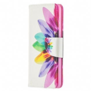 Læder Cover Samsung Galaxy S21 5G Akvarel Blomst