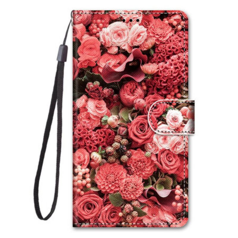 Læder Cover Samsung Galaxy S21 5G Blomsterromantik