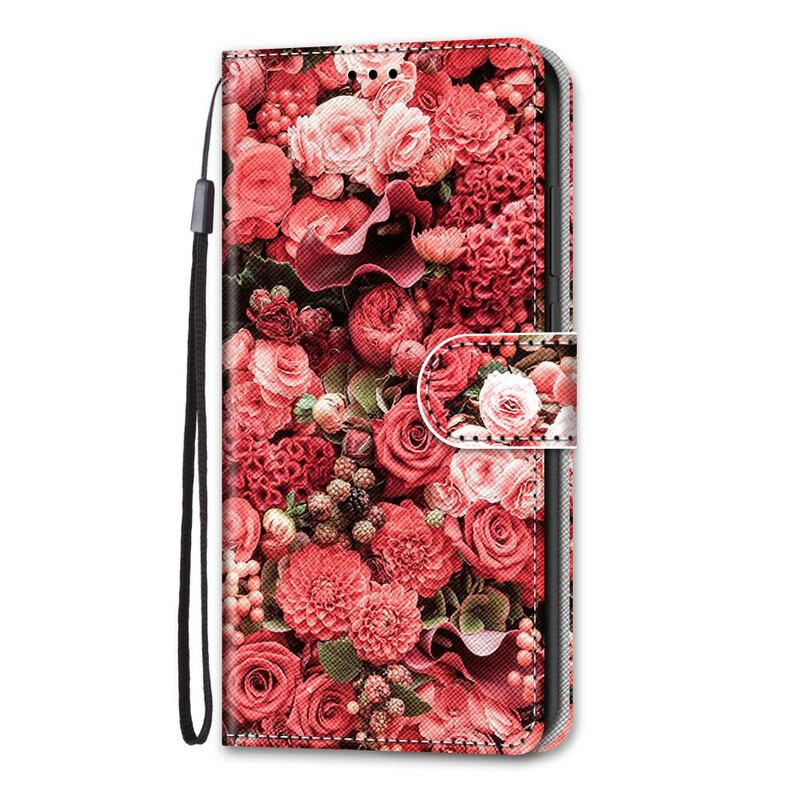 Læder Cover Samsung Galaxy S21 5G Blomsterromantik