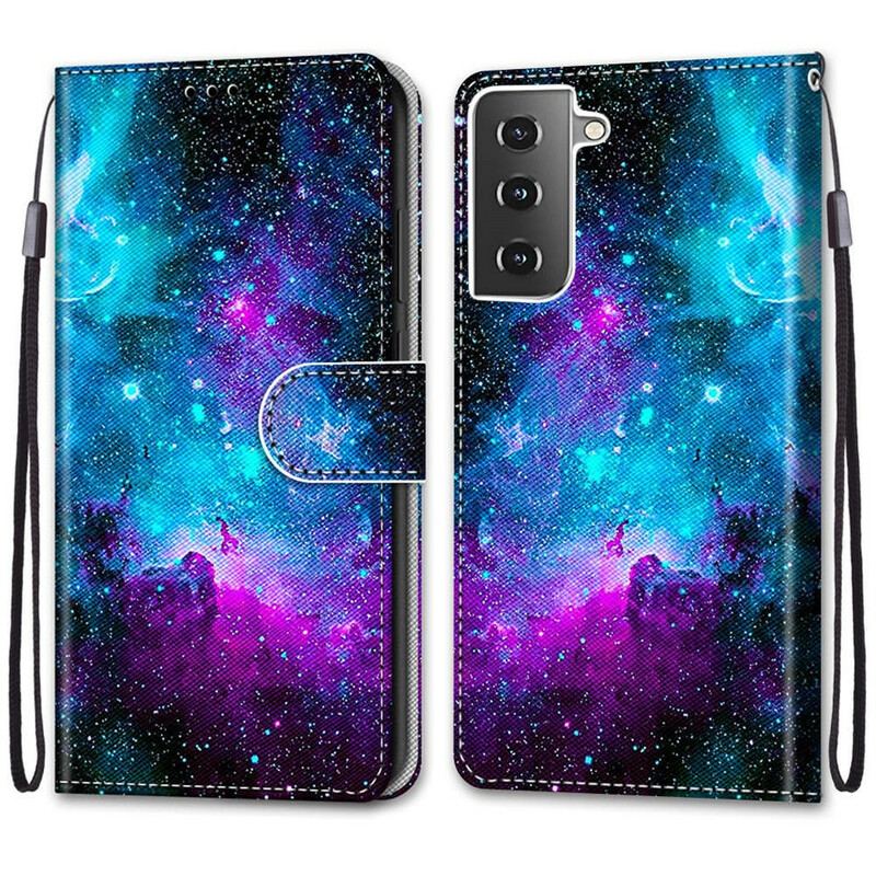 Læder Cover Samsung Galaxy S21 5G Kosmisk Himmel