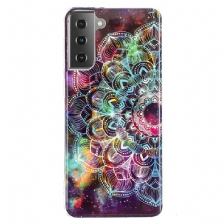 Mobilcover Samsung Galaxy S21 5G Fluorescerende Blomsterserie