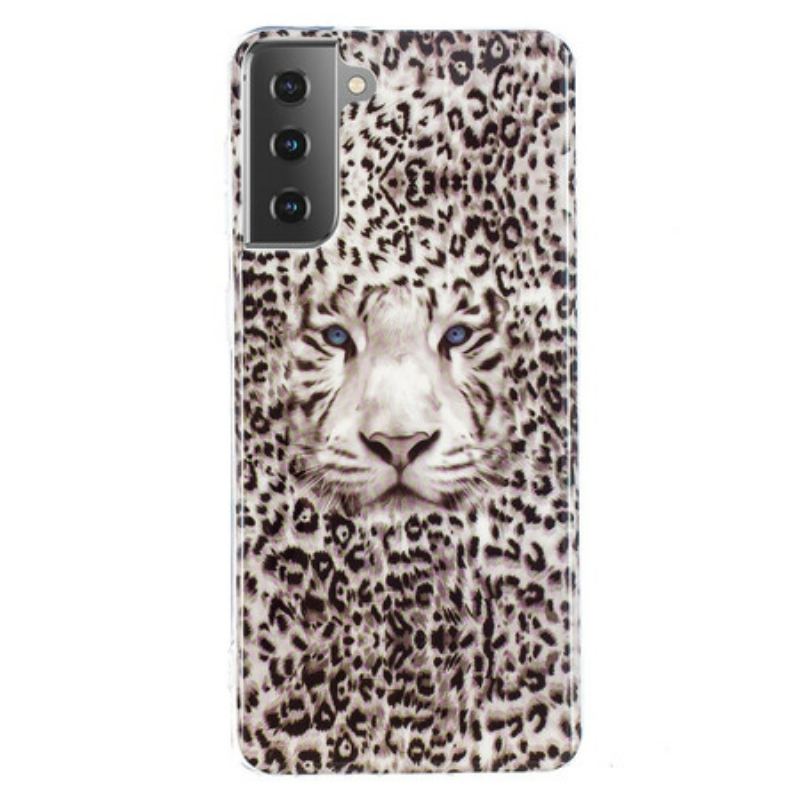 Mobilcover Samsung Galaxy S21 5G Leopard Fluorescerende