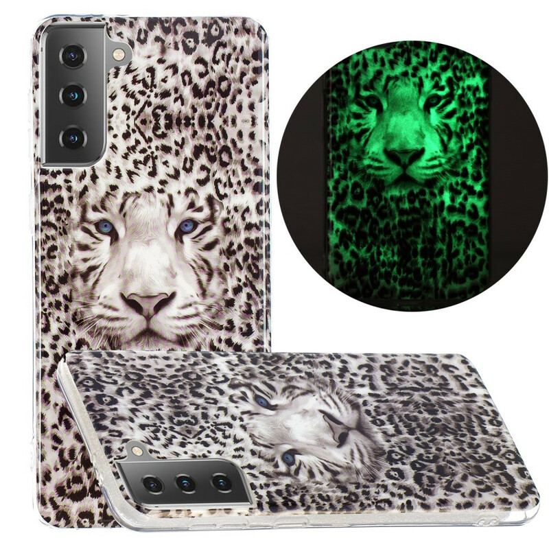 Mobilcover Samsung Galaxy S21 5G Leopard Fluorescerende