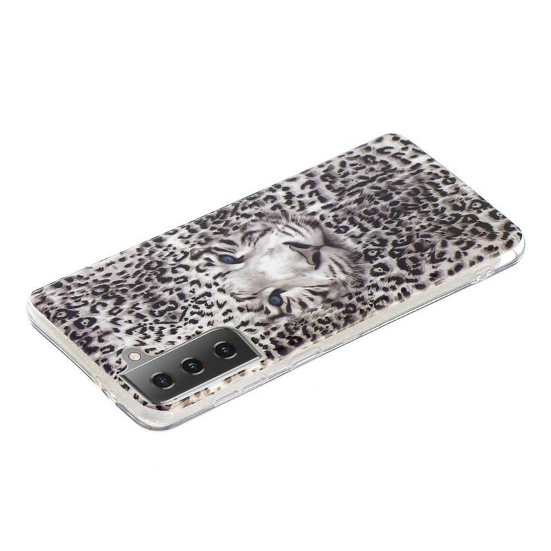 Mobilcover Samsung Galaxy S21 5G Leopard Fluorescerende