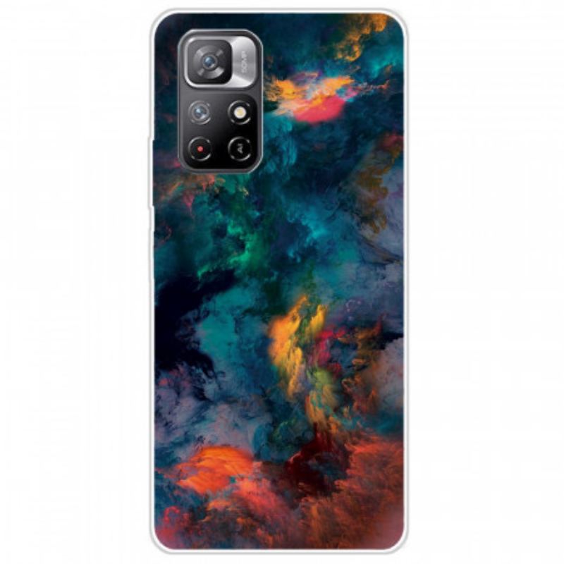 Cover Poco M4 Pro 5G Farverige Skyer