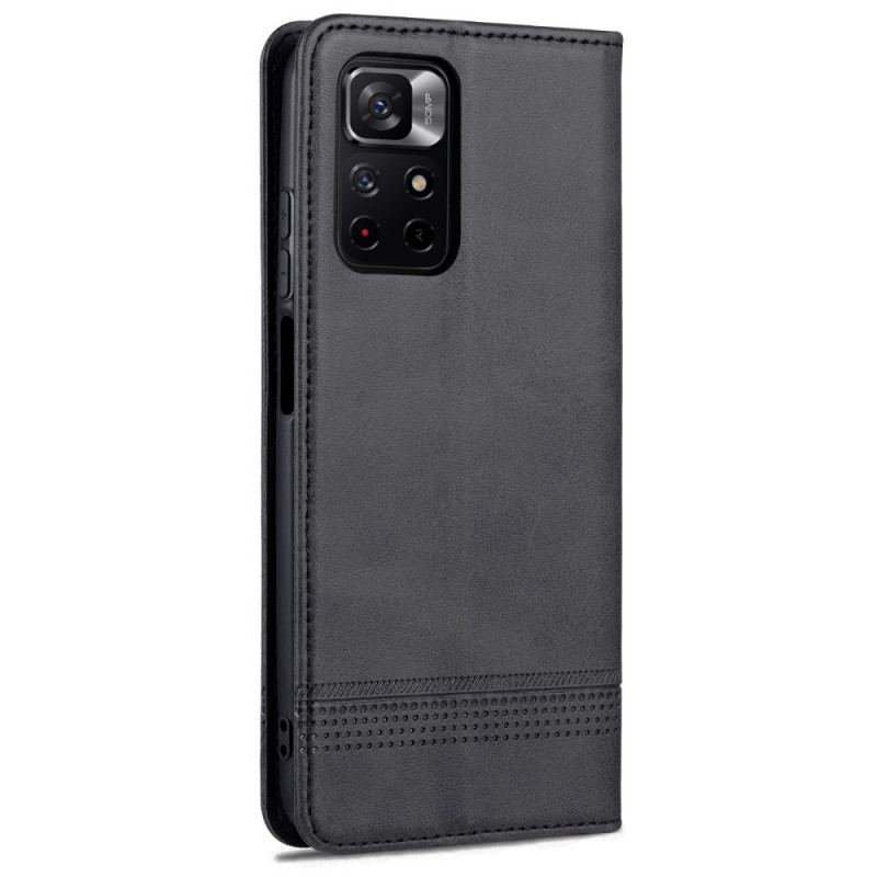 Cover Poco M4 Pro 5G Flip Cover Azns Læderstyling