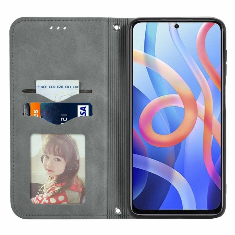 Cover Poco M4 Pro 5G Flip Cover Klassisk Skin-touch