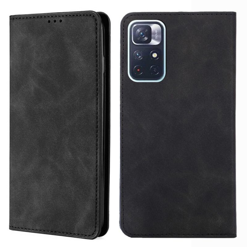 Cover Poco M4 Pro 5G Flip Cover Skin-touch Lædereffekt