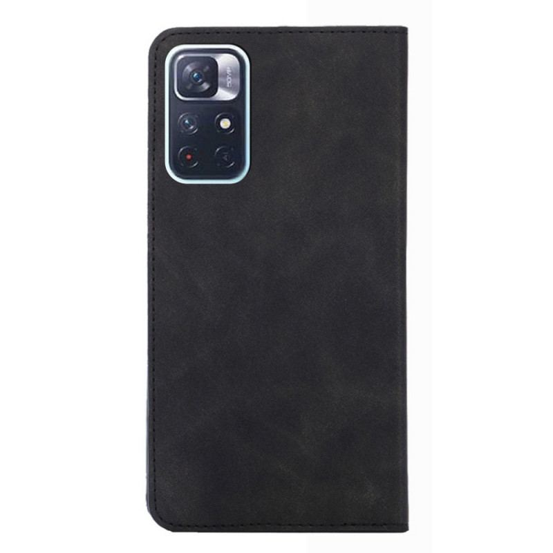 Cover Poco M4 Pro 5G Flip Cover Skin-touch Lædereffekt