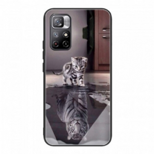 Cover Poco M4 Pro 5G Hærdet Glas Ernest The Tiger