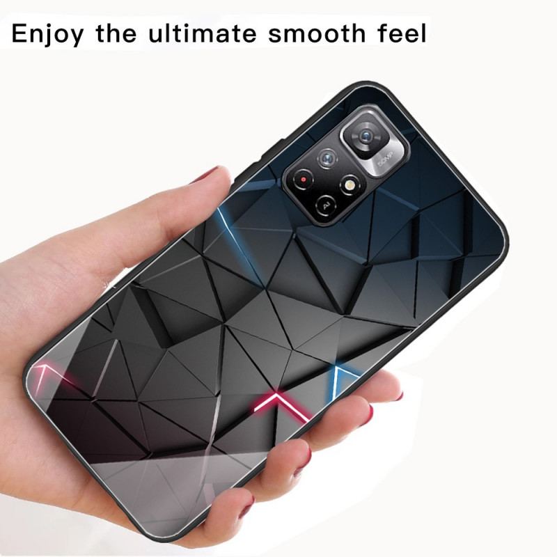 Cover Poco M4 Pro 5G Hærdet Glas Geometri