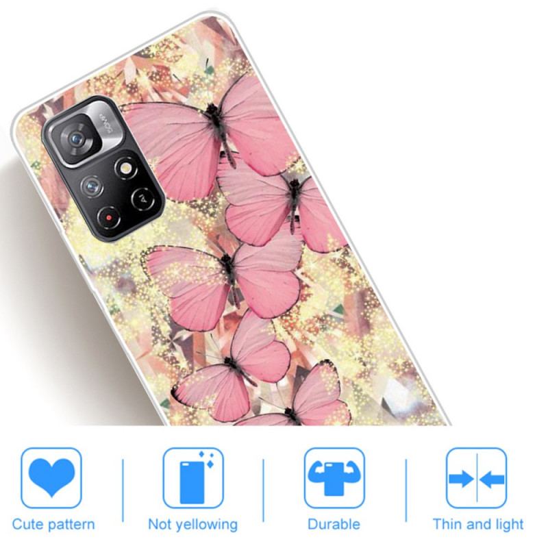 Cover Poco M4 Pro 5G Kongelige Sommerfugle