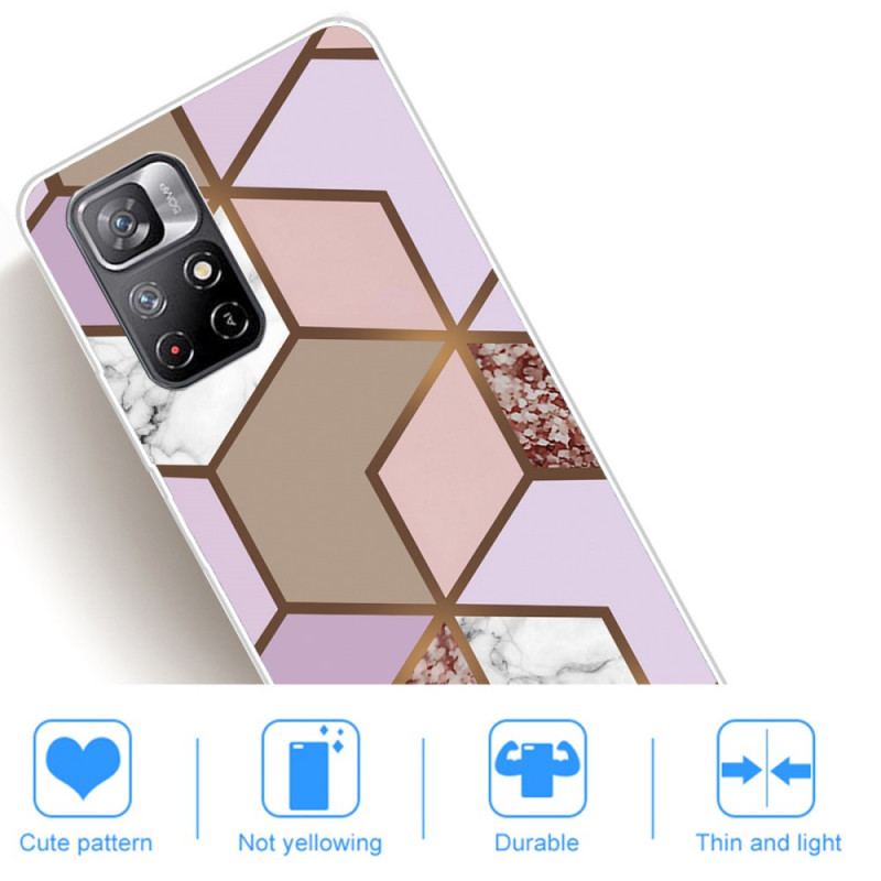 Cover Poco M4 Pro 5G Marmor Geometri