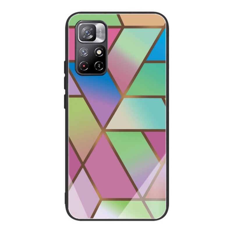 Cover Poco M4 Pro 5G Marmordesign Hærdet Glas