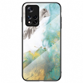 Cover Poco M4 Pro 5G Marmorfarver Hærdet Glas