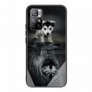 Cover Poco M4 Pro 5G Puppy Dream Hærdet Glas