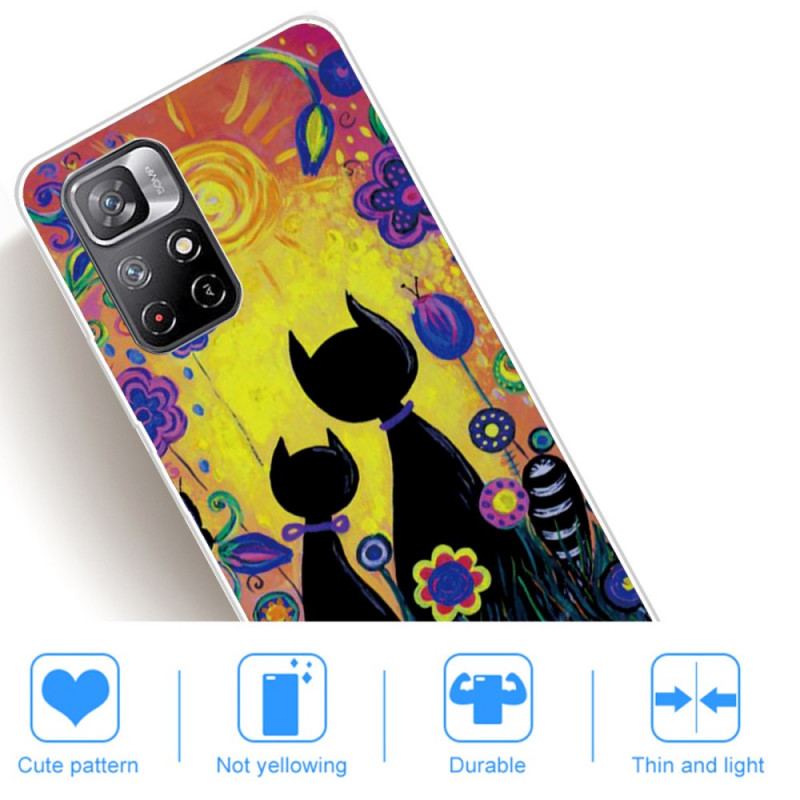 Cover Poco M4 Pro 5G Tegneserie Kat