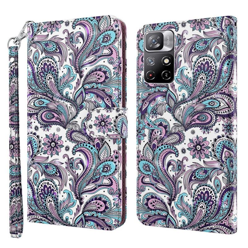 Flip Cover Poco M4 Pro 5G Blomster Mønstre