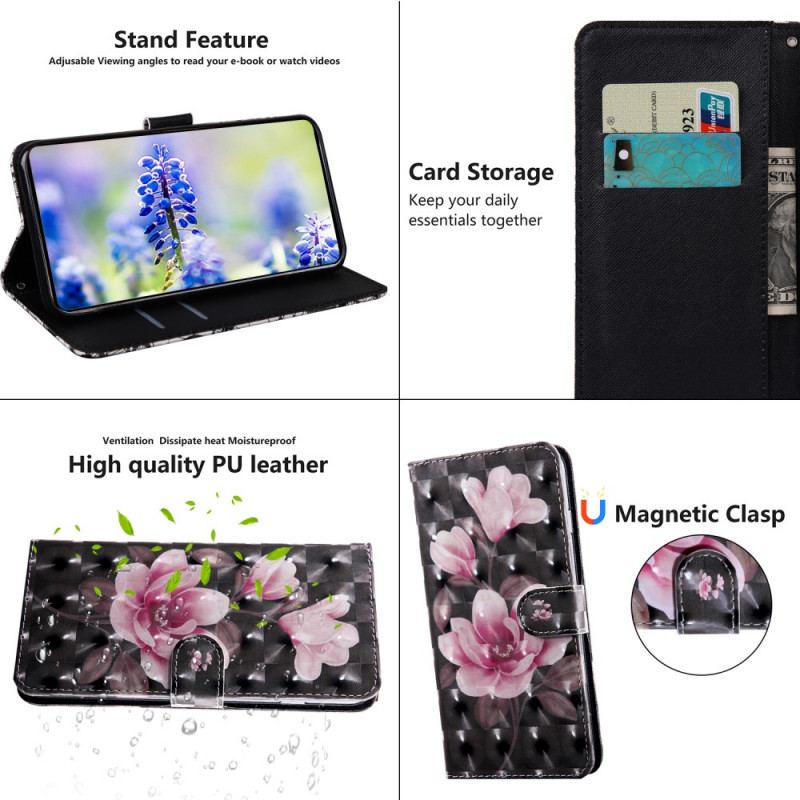 Flip Cover Poco M4 Pro 5G Blomstre Blomster