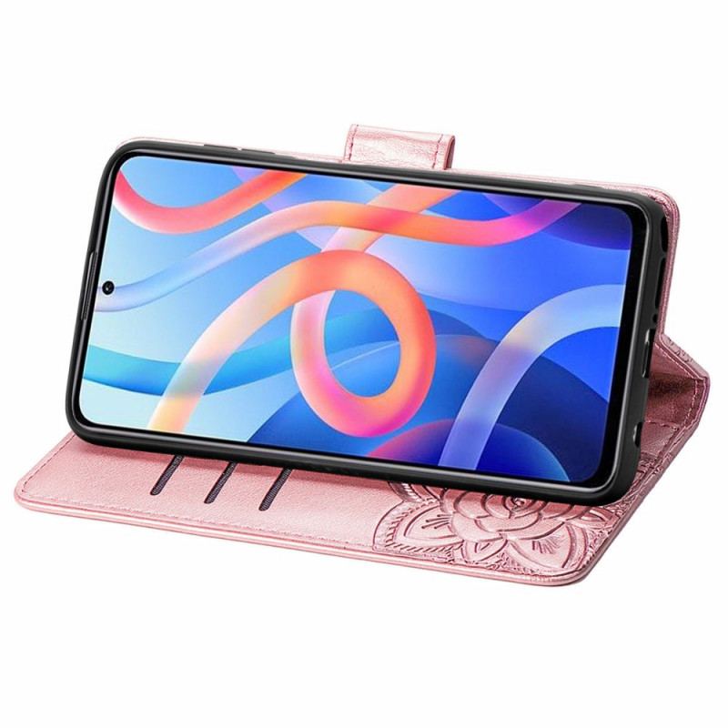 Flip Cover Poco M4 Pro 5G Halve Sommerfugle