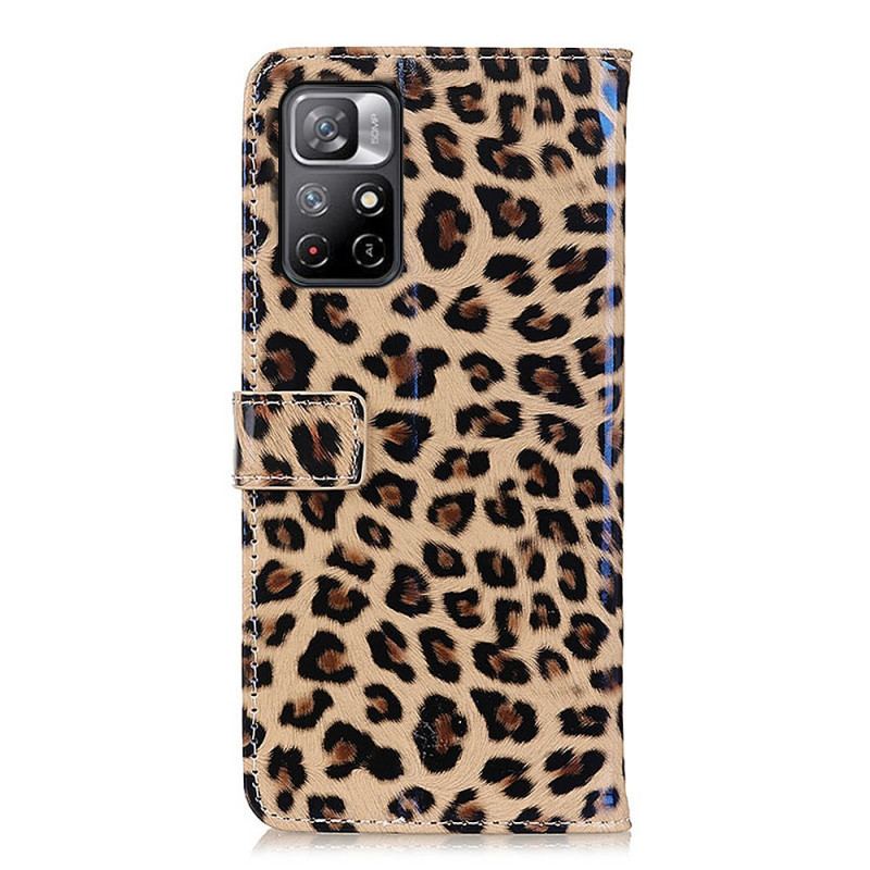 Flip Cover Poco M4 Pro 5G Leopard