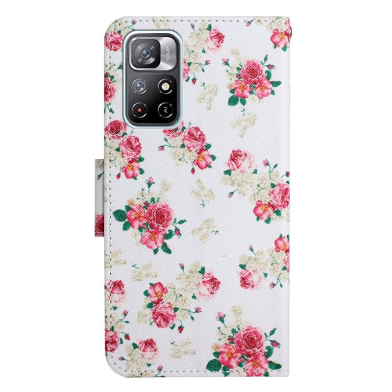 Flip Cover Poco M4 Pro 5G Liberty Royal Blomster