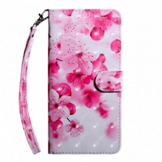 Flip Cover Poco M4 Pro 5G Lyserøde Blomster