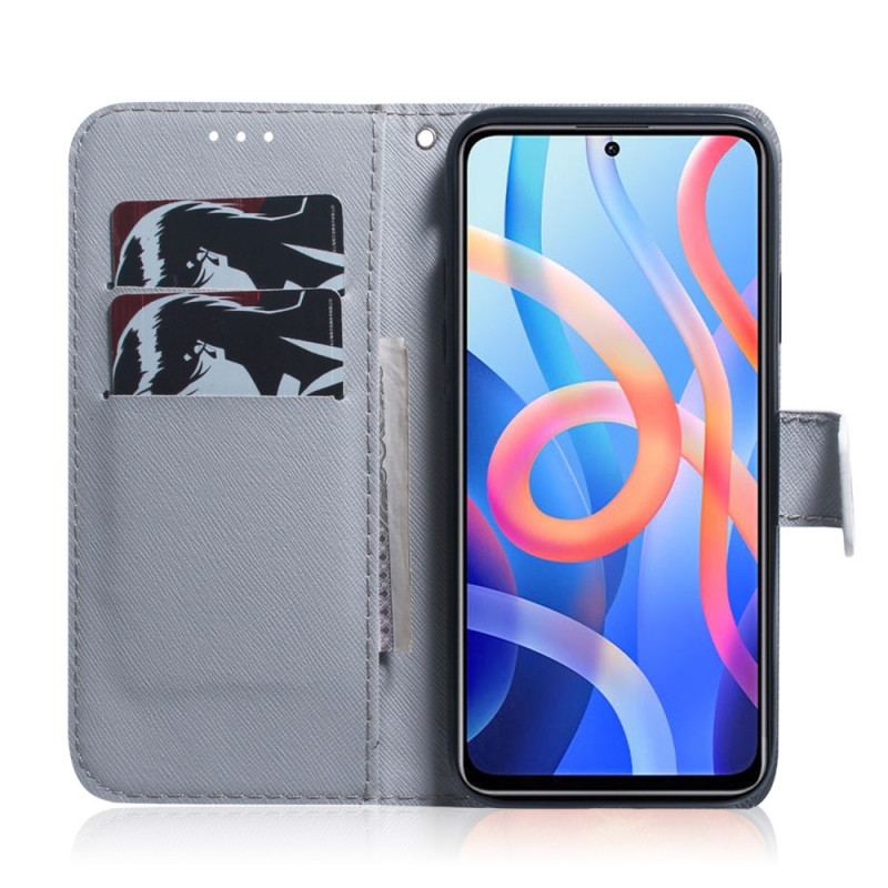 Flip Cover Poco M4 Pro 5G Maleri Af Ugler