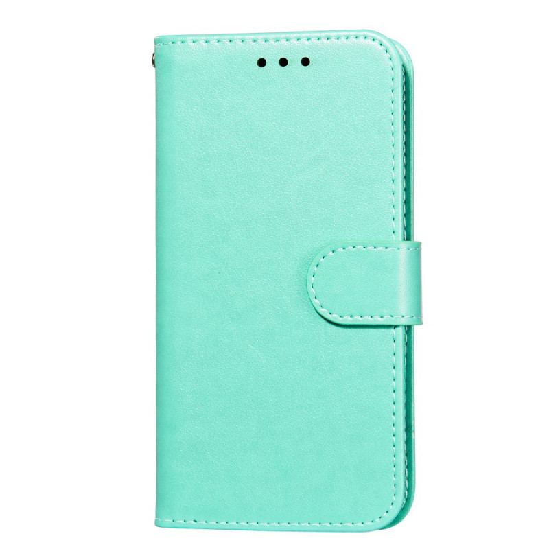 Flip Cover Poco M4 Pro 5G Med Snor Solid Color Series Strappy