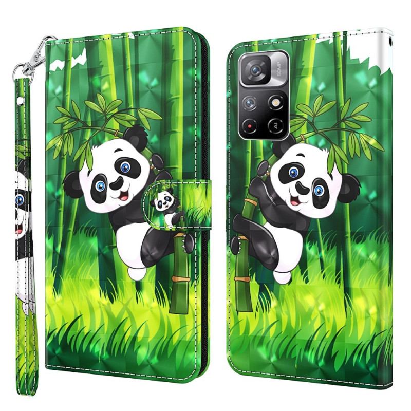 Flip Cover Poco M4 Pro 5G Panda Og Bambus