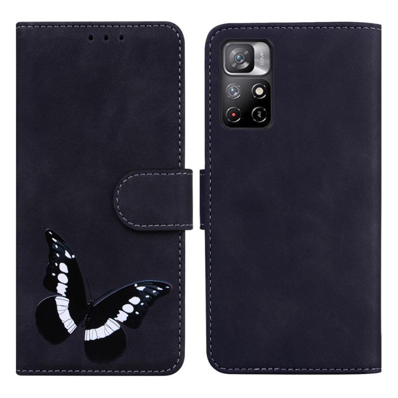 Flip Cover Poco M4 Pro 5G Skin-touch Butterfly