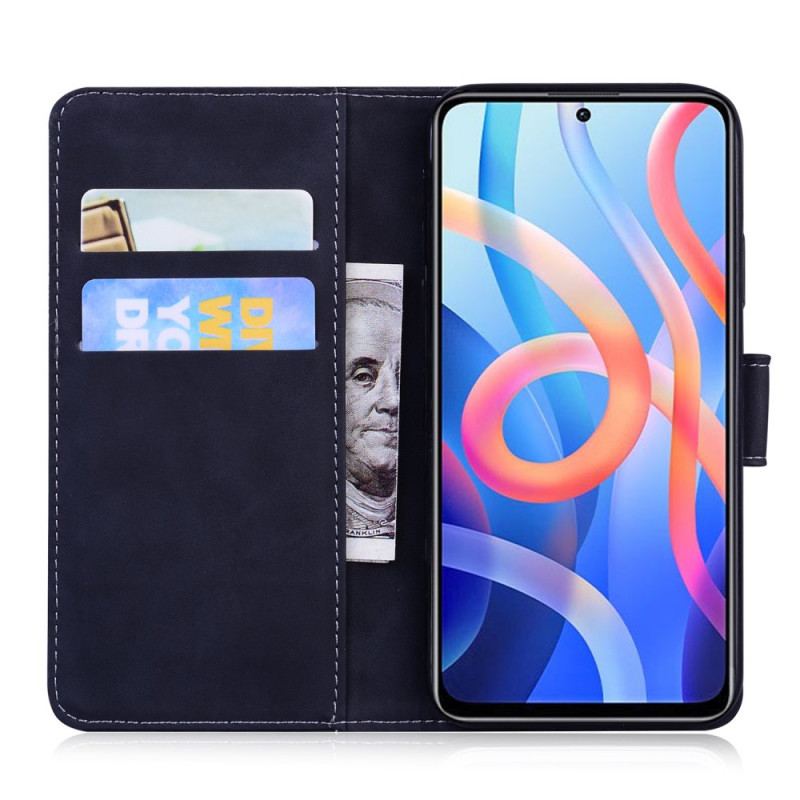 Flip Cover Poco M4 Pro 5G Skin-touch Butterfly