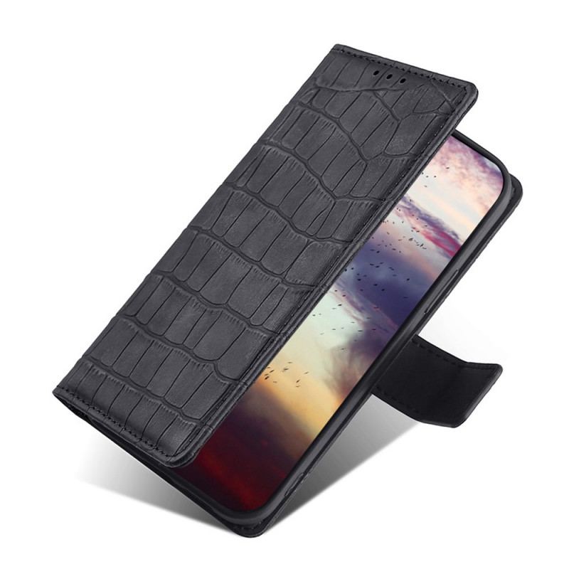 Flip Cover Poco M4 Pro 5G Skin-touch Krokodille