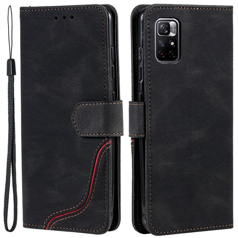 Flip Cover Poco M4 Pro 5G Skin-touch Split Læder