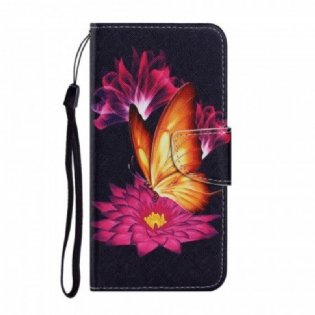 Flip Cover Poco M4 Pro 5G Sommerfugl Og Lotus