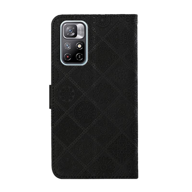 Flip Cover Poco M4 Pro 5G Tapestry Mønster