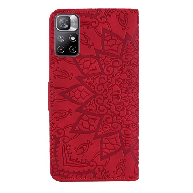 Læder Cover Poco M4 Pro 5G Barok-mandala