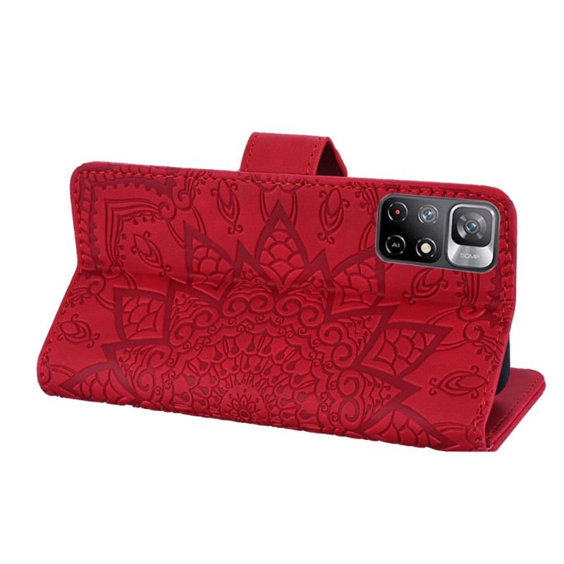 Læder Cover Poco M4 Pro 5G Barok-mandala