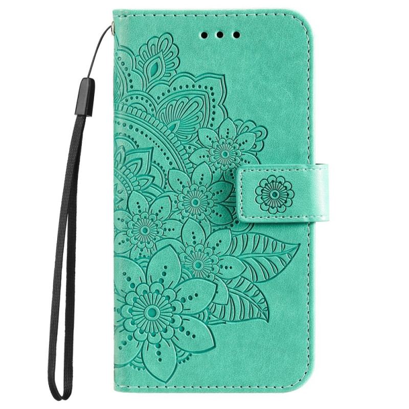 Læder Cover Poco M4 Pro 5G Blomster Mandala