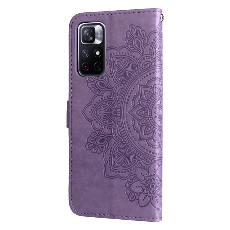 Læder Cover Poco M4 Pro 5G Blomster Mandala