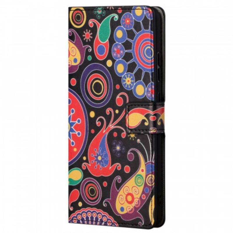 Læder Cover Poco M4 Pro 5G Galaxy Design