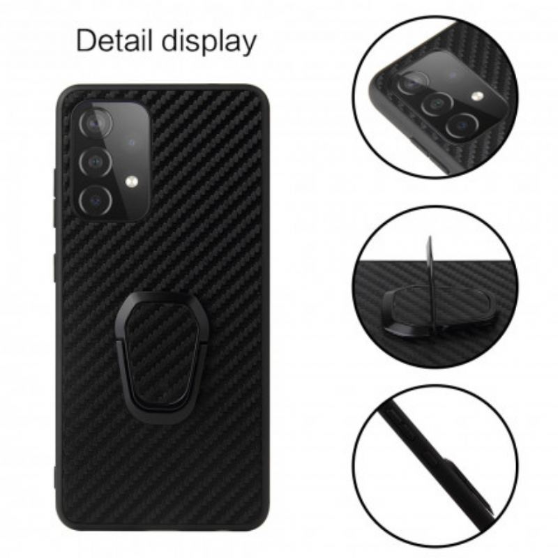 Cover Samsung Galaxy A52 4G / A52 5G / A52s 5G Carbon Fiber Ring-support