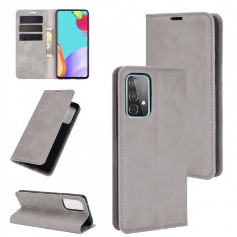 Cover Samsung Galaxy A52 4G / A52 5G / A52s 5G Flip Cover Blødt Lædereffekt