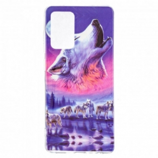 Cover Samsung Galaxy A52 4G / A52 5G / A52s 5G Fluorescerende Wolf Series