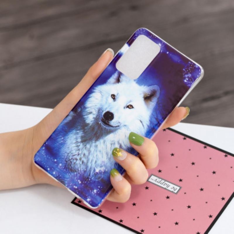 Cover Samsung Galaxy A52 4G / A52 5G / A52s 5G Fluorescerende Wolf Series